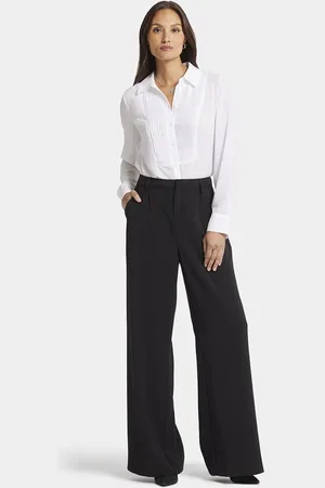 NYDJ Wide Leg Broek Zwart