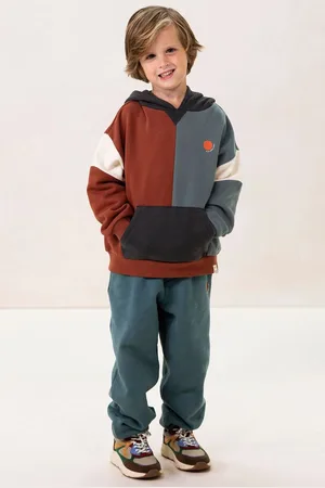 Sissy-Boy Blauwe colourblock hoodie
