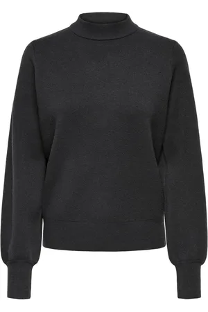 JDY Jacqueline de Yong Trui mila Life L/s Hn Pullover Knt 15330579 Phantom/mlange Dames