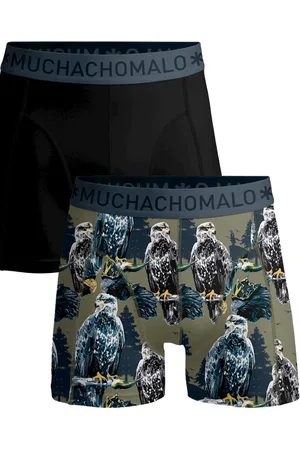 Muchachomalo Heren Boxershorts 2 Pack - Normale Lengte - S - 95% Katoen - Mannen Onderbroek met Zachte Elastische Tailleband