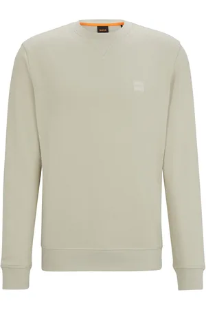 HUGO BOSS Katoenen BOSS orange sweater ronde hals effen