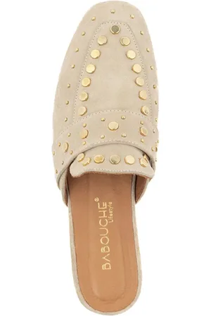 Babouche Nance open muiltjes met studs