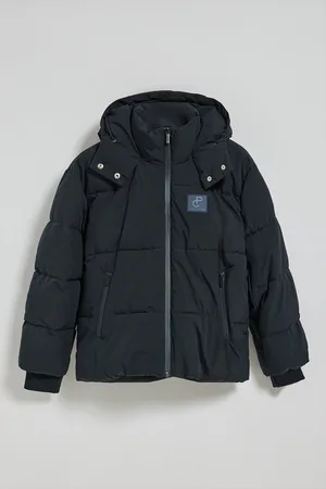 Polo Club® Korte blauwe jas "Artic" met vaste kap en -details