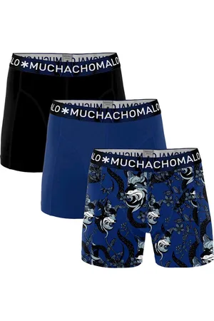 Muchachomalo Fox - 3-pack boxershorts - blauw & zwart - XXL