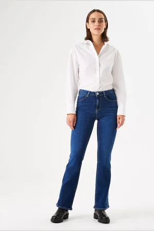Garcia Celia Flare Dames Flared Fit Jeans Blauw