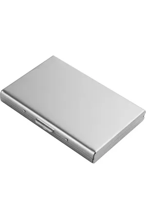 Merkloos Bankkaartenhouder anti skim - bankkaart beschermer rfid - bankkaarthouder - anti skim - rfid pasjeshouder - rfid - pasjeshouder - pasjeshouder mannen - portemonnee heren pasjes houder - RVS