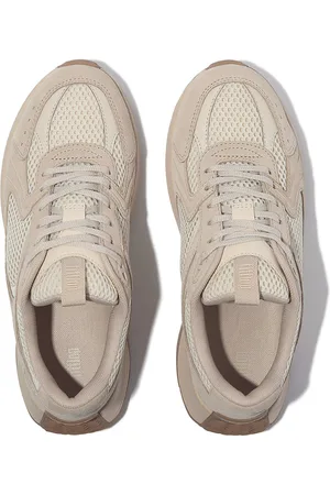 FitFlop F-Mode Flow Suede/Mesh/Leather Flatform Sneakers