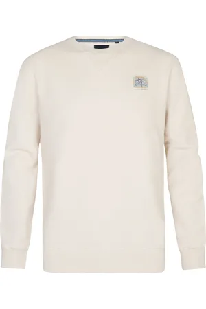 Petrol Industries Heren Logo-print Sweater Gulfstream -