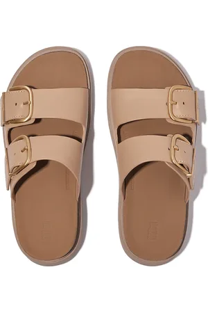 FitFlop Gen-FF Buckle Two-Bar Leather Slides