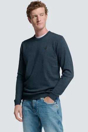 No Excess Tijdloze Basics Tweekleurige Trui