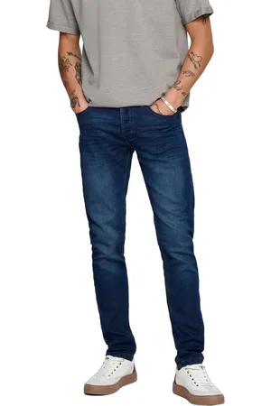 Only & Sons Jeans Onsloom Jog Life Dk Blue Pk 0431 Noos 22010431 Blue Denim Mannen