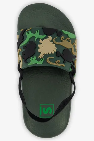 Scapino Kinder badslippers met hielbandje dino -