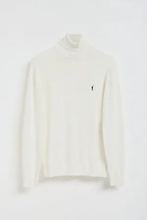 Polo Club® Gebreide trui met opstaande kraag en geborduurd Rigby Go-logo