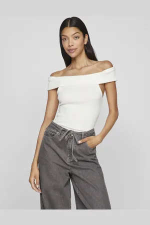 VILA VISAHIA OFF SHOULDER TOP - Dames - Blouses