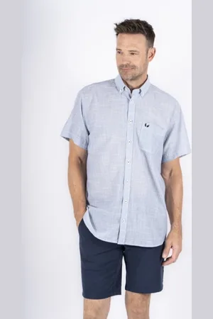 Merkloos Pre End - Blouse Edwin blue melange 100368 KM - maatXXL