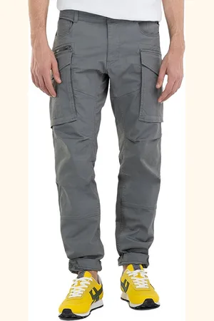 Replay Heren Cargo Broek COMFORT COTTON TWILL comfort/relaxed Groen 32W / 30L Volwassenen