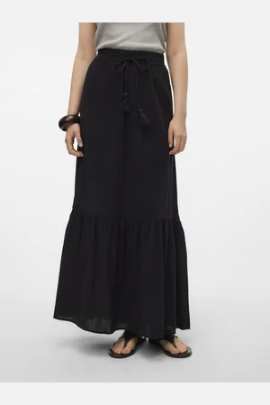 VERO MODA Rok Vmpretty Hw Maxi Skirt Wvn Ga Noos 10311167 Black Dames