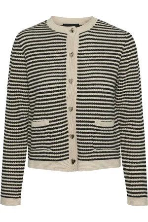 Pieces® Vest Pcnisa Knit Cardigan Pa Bc 17153284 Cloud Dancer Dames