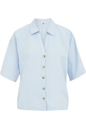 WE Fashion Dames blouse van linnenmix
