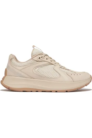 FitFlop F-Mode Flow Suede/Mesh/Leather Flatform Sneakers