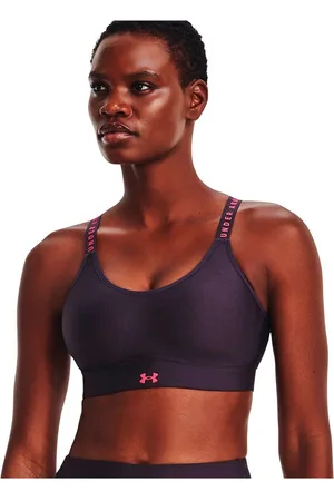 Under Armour Infinity Covered Sporttop Medium Ondersteuning Paars XS Vrouw