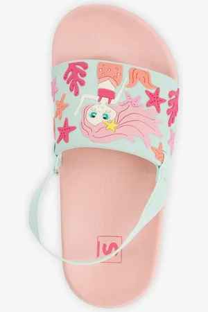 Scapino Kinder badslippers met hielbandje zeemeermin -