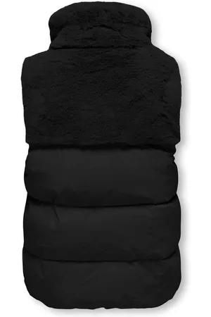 ONLY KOGWANJA FUR PUFFER MIX WAISTCOAT O