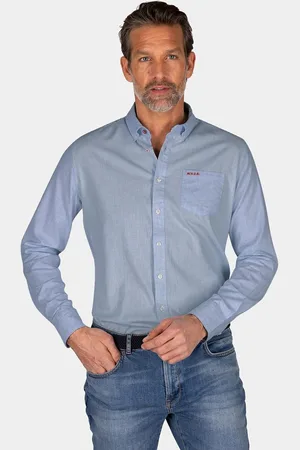 NZA New Zealand Auckland Overhemd Ellis 25an554 1669 Royal Petrol Mannen