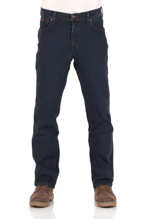 Wrangler Heren Jeans Broeken Texas regular/straight Fit Blauw 32W / 34L Volwassenen
