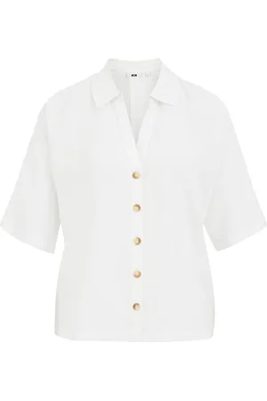 WE Fashion Dames blouse van linnenmix