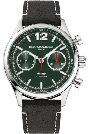 Frederique Constant Vintage Rally Healey Limited Edition FC-397HDGR5B6 Horloge - Leer - Zwart - Ø 42 mm