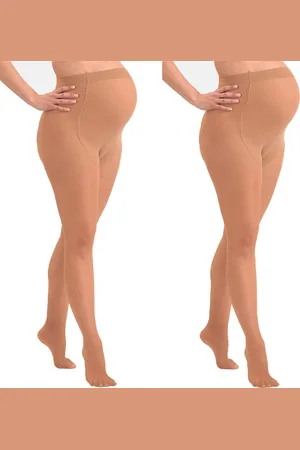 Mamsy 2-Pack Comfortabele Sheer Zwangerschapspanty 20den - - S