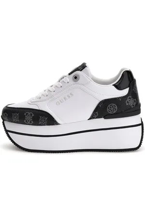 Guess Camirio7 - maat 40 - Dames Sneakers Hoog - Wit/Coal
