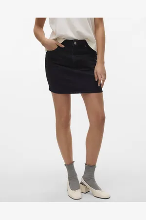 VERO MODA Rok Vmtessa Hr Short Dnm Skirt Mix Ga N 10301536 Black Denim Dames