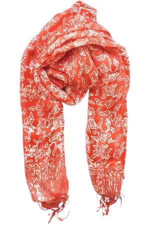 Merkloos Zijden Batik Sjaal Extra Large Indonesisch Cadeau Batik Shawl