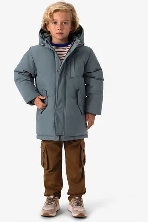 Sissy-Boy Blauwe technische parka jas