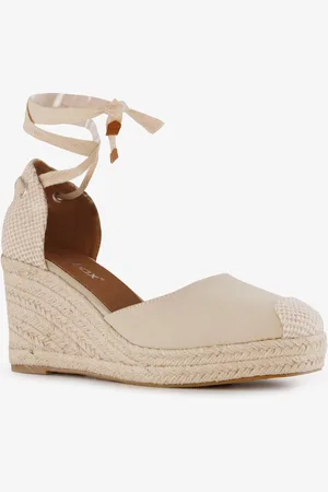 Blue Box Dames sleehak espadrilles met strik