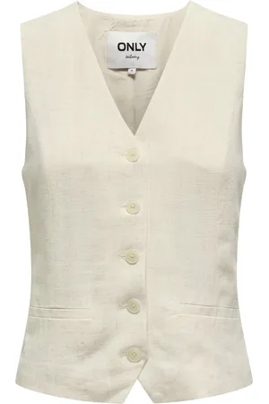ONLY Gilet Onliris-siesta S/l Linen Bl Vest Tl 15348125 Moonbeam Dames