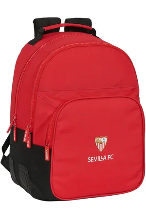 Sevilla Fútbol Club Schoolrugzak Zwart Rood 32 x 42 x 15 cm