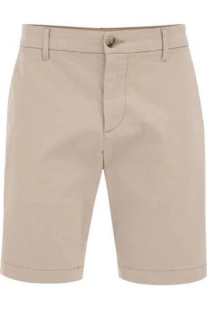 WE Fashion Regular fit chinoshort met structuur