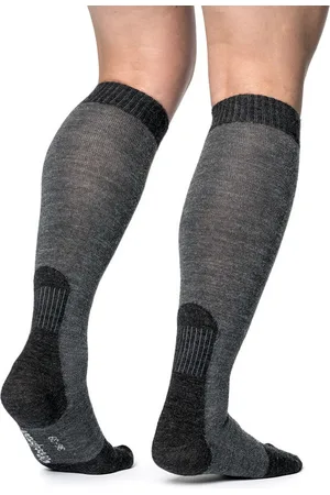 Woolpower Sokken Skilled Knee-high 400 - Dark Grey/Black