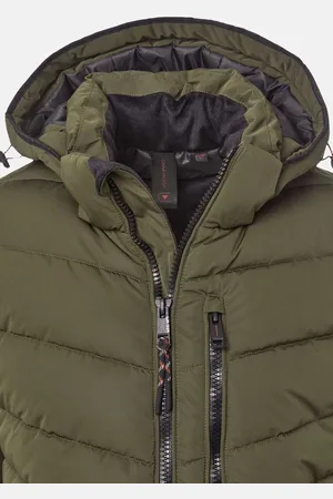 Casa Moda Jas Hooded Puffer Olijfgroen