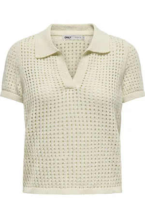 ONLY Poloshirt Onlannasofia Life Ss Long Polo Knt 15354851 Birch Dames