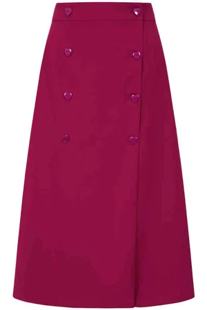 Banned Retro Hanna Heart Lange rok - XL