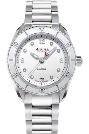 Alpina Alpiner Comtesse Sport AL-240SD3C6B Horloge - Staal - Zilverkleurig - Ø 36 mm