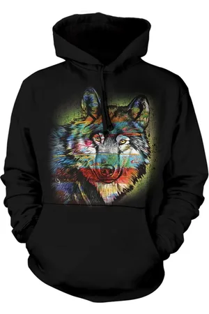 The Mountain Painted Wolf Hoodie S