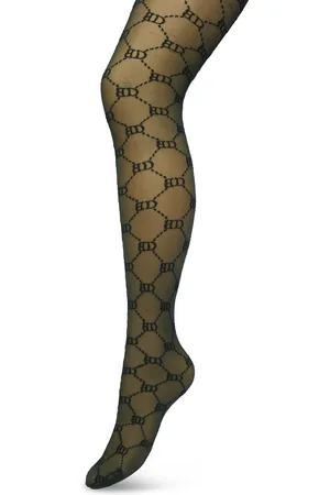 Bonnie Doon Geruite Panty 60 Denier Donker Groen Dames maat L/XL- BD logo - Ruitjes Patroon - Print - Gladde Naden - Maximaal Draagcomfort - Tights - Chique Panty - Feestelijk - Donkergroen - - BP221901.380