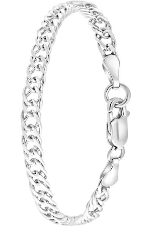 Lucardi Jongens - Armband met plating - Cadeau - Echt - Zilverkleurig