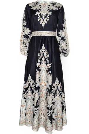 Merkloos Ibramani Sylena Dress - Zomer Jurk - Zwarte Jurk - Lange Jurk - Feest Jurk - Maxi-jurk - Dames Kleding