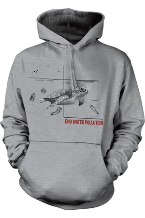 The Mountain Hoodie End Water Pollution Turtle Hoodie S